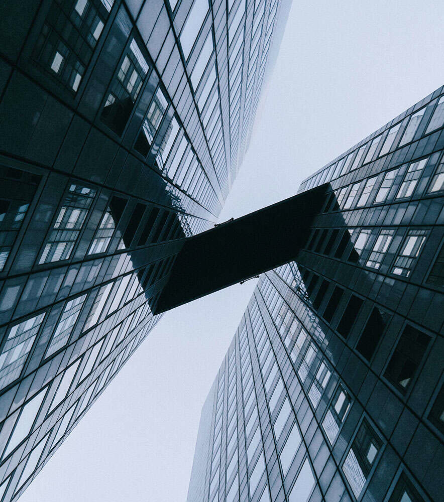 Glazed commercial building facades